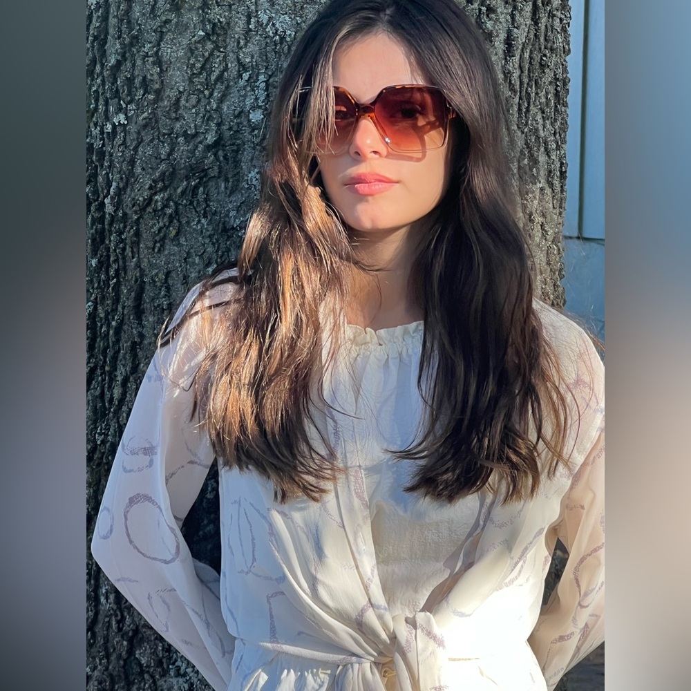 Taparrugas Oversized square Brown/Tortoise Ombre UV protection.